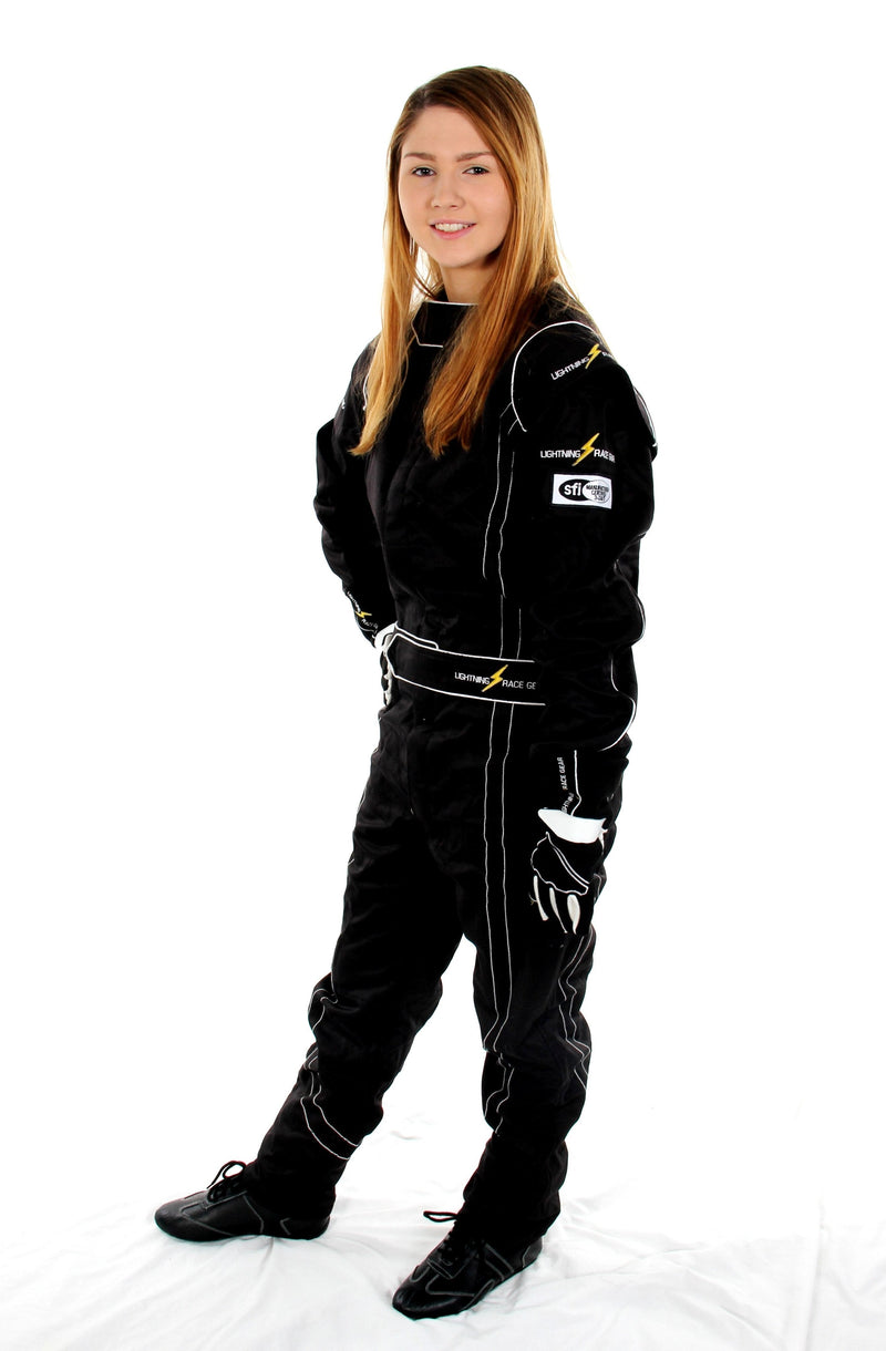 Race Suit 2 layer - Extra tummy SFI 3.2(A) Level 5 - Black