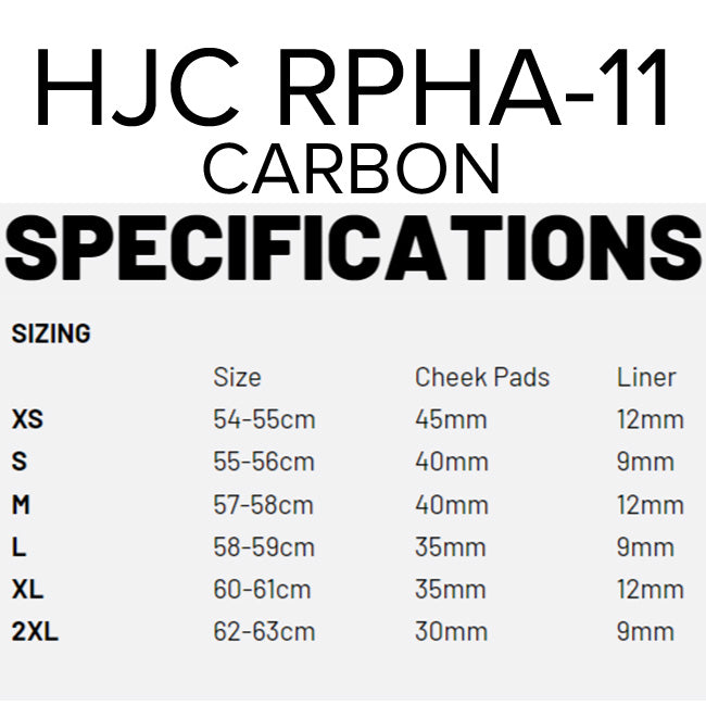 HJC CARBON HELMET - RPHA11  carbon