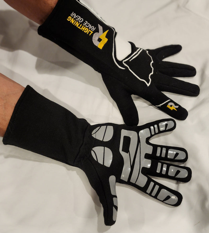 LRG Deluxe Race Gloves MK2 -  Silicon Grip- SFI 3.3 - Prefect for speedway -  11 SIZES