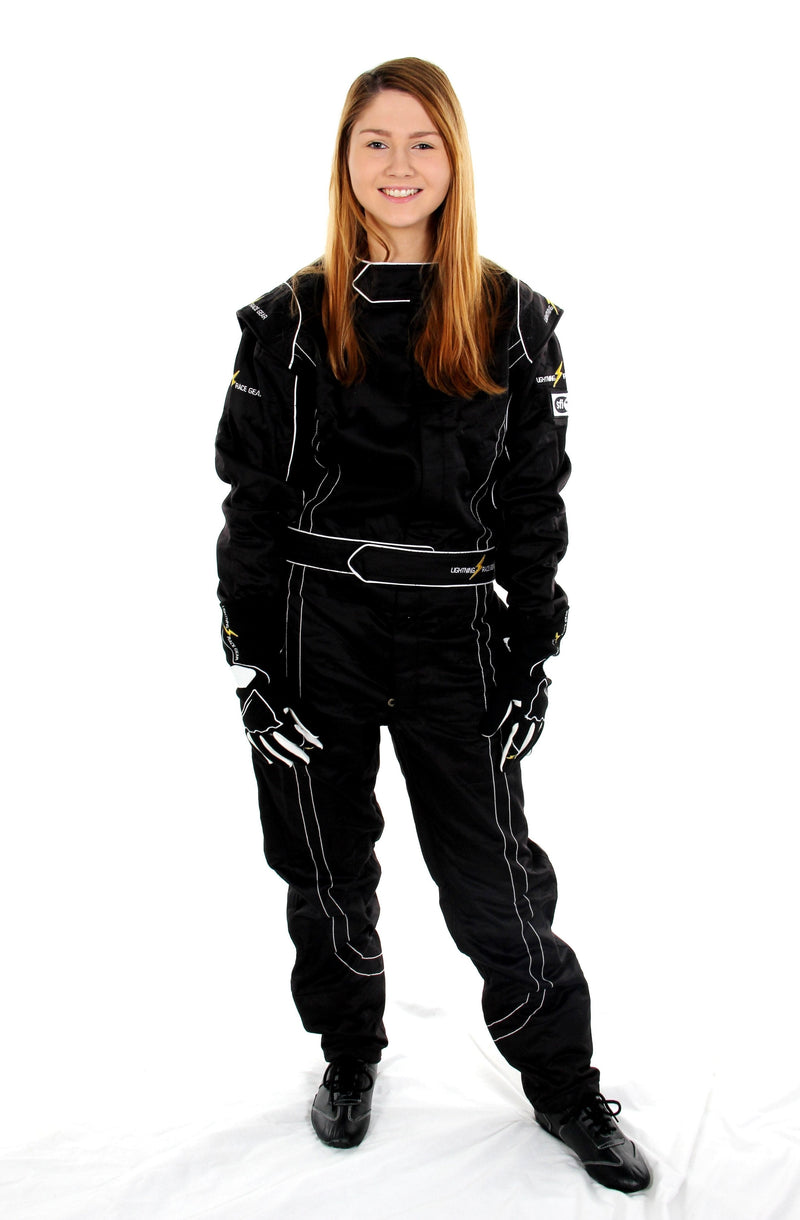 Race Suit Light Weight 2 layer nomex  SFI 3.2(A) Level 5 - Black