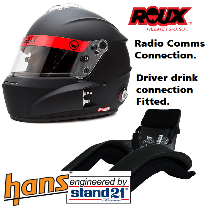 COMBO DEAL Roux R-1 Helmet &/ Club Stand 21 Hans & Posts