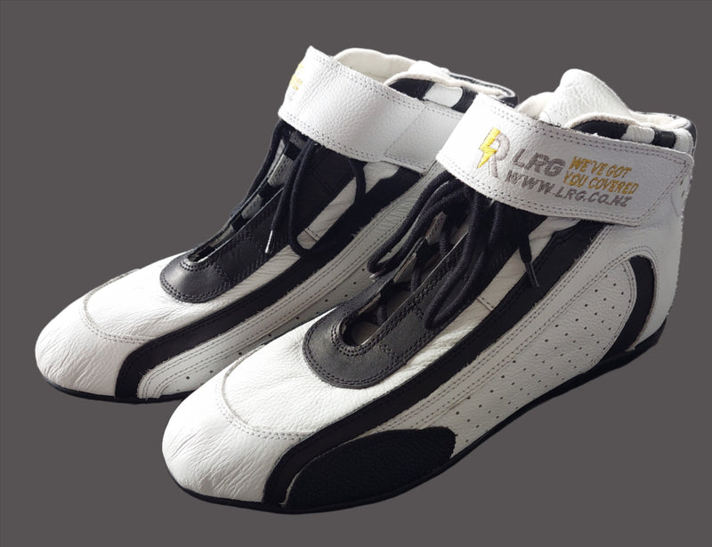 Karting Boots - White / Black - SFI 3.3