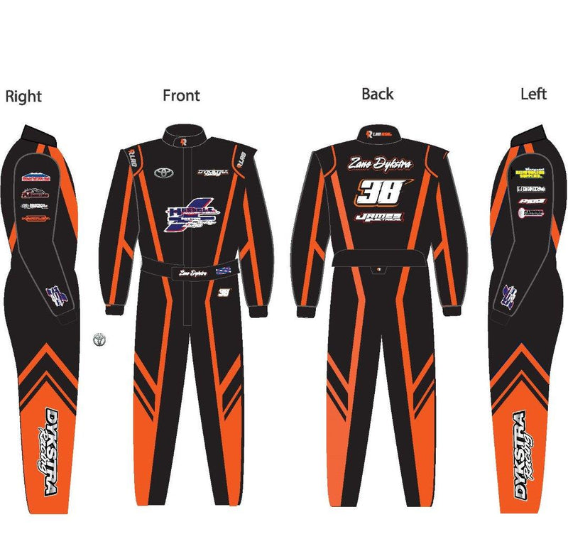 Fully Customize size and Style option 4  - Race Suit 2 layer nomex SFI 3.2/5