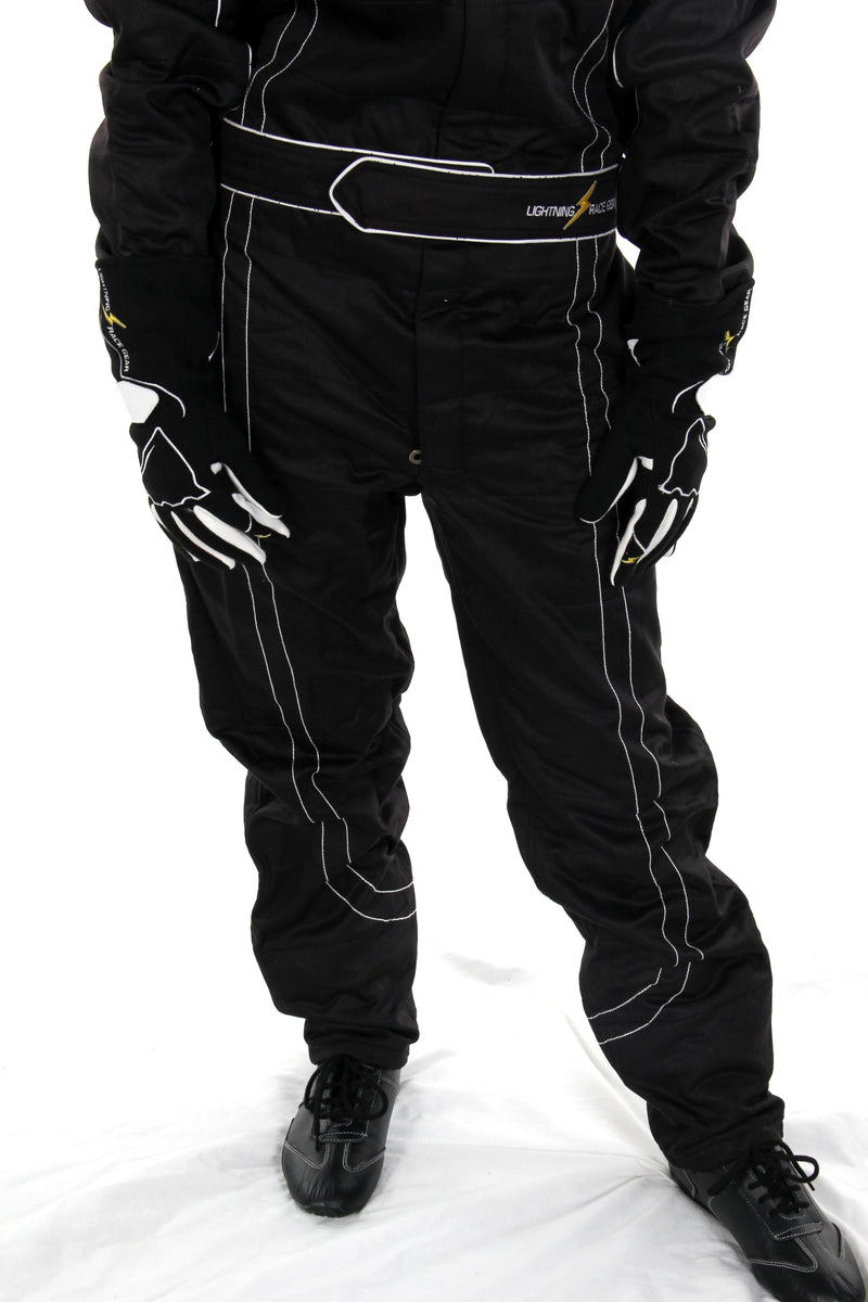 Race Suit 2 layer - Extra tummy SFI 3.2(A) Level 5 - Black