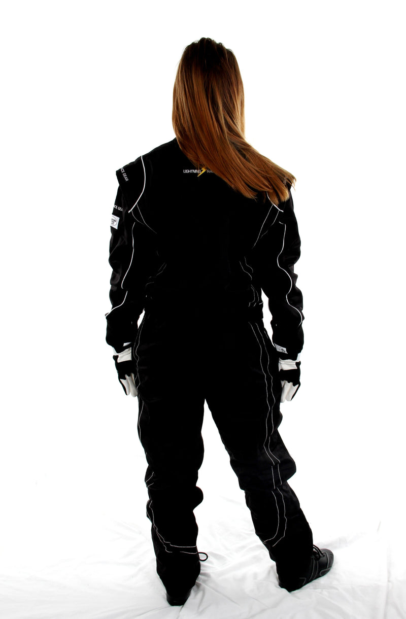 Race Suit 2 layer - Extra tummy SFI 3.2(A) Level 5 - Black