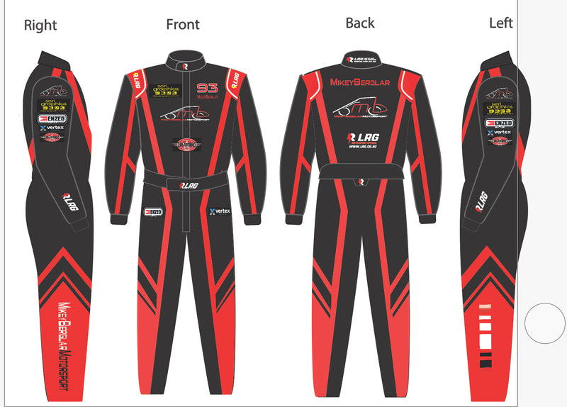 Fully Customize Race Suit 2 layer nomex SFI 3.2/5