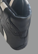 Race Boots SFI - Black / white with lace cover - SFI 3.3  -All sizes kids 33 to adult 47