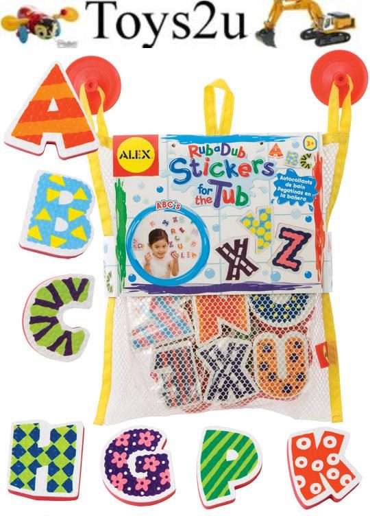 ALEX - BATH REUSABLE FOAM EDUCATIONAL STICKERS