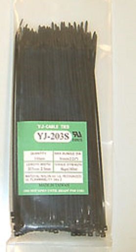 CABEL TIES - 200M X 2.5M BLACK (100) - Handy in the toolbox