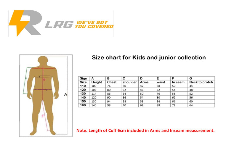 KART SUIT ( GRASS SINGLE LAYER SUITS) - KIDS  - (NON CIK) - 100cm-140cm range