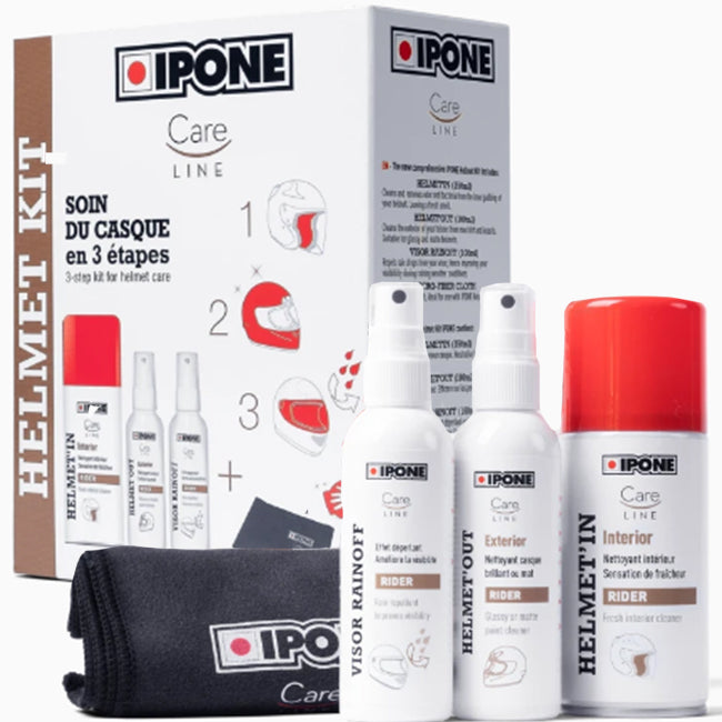 IPONE - HELMET CARE CLEANING KITS & IN & OUT CLEANER