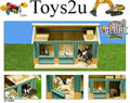 WOODEN HORSE STABLE & bales