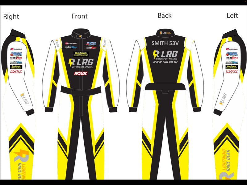 Fully Customize size  and Style Option 5 - Race Suit 3 layer nomex  SFI 3.2/5 (LRGC5)