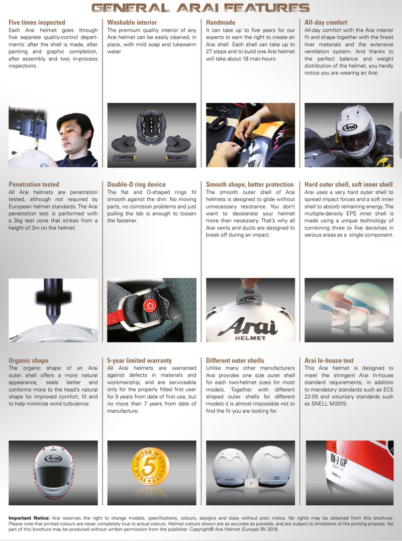 arai helmet comparison ARAI QUANTIC HELMET
